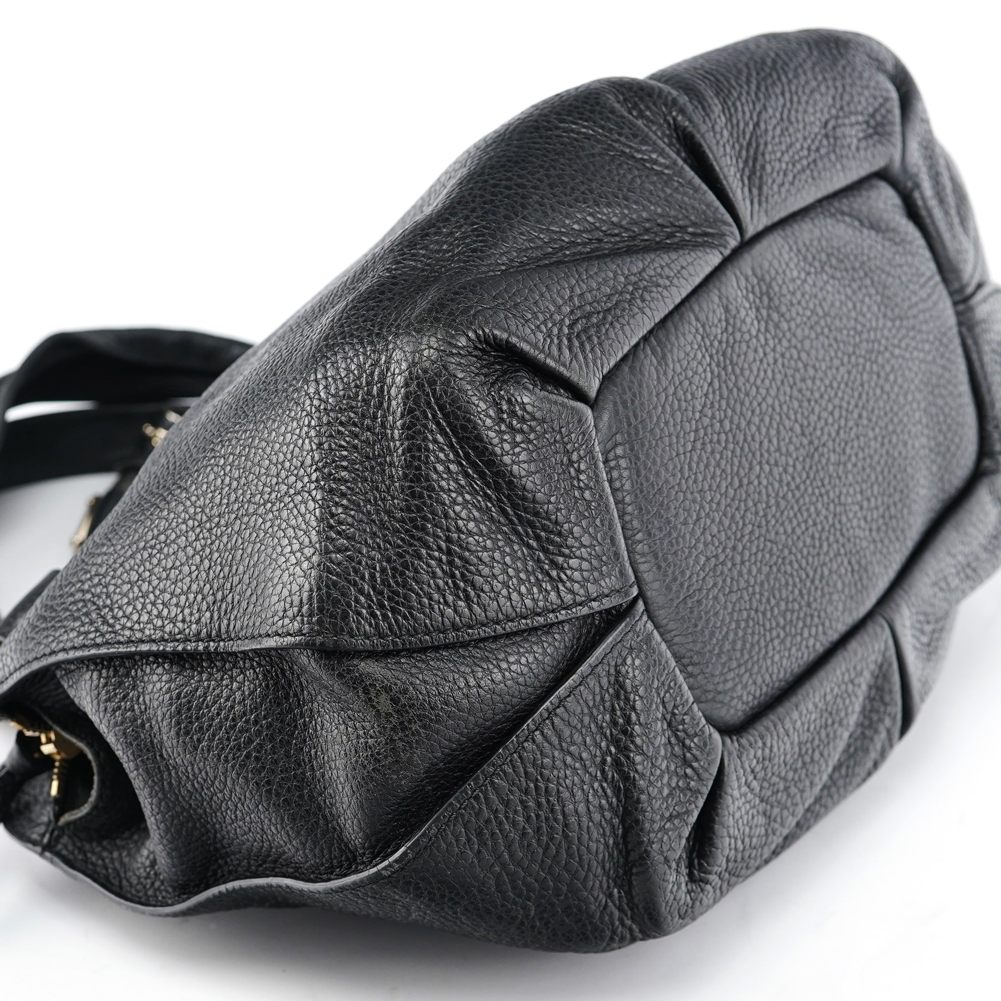 Celine Sac porté épaule Bittersweet en cuir noir