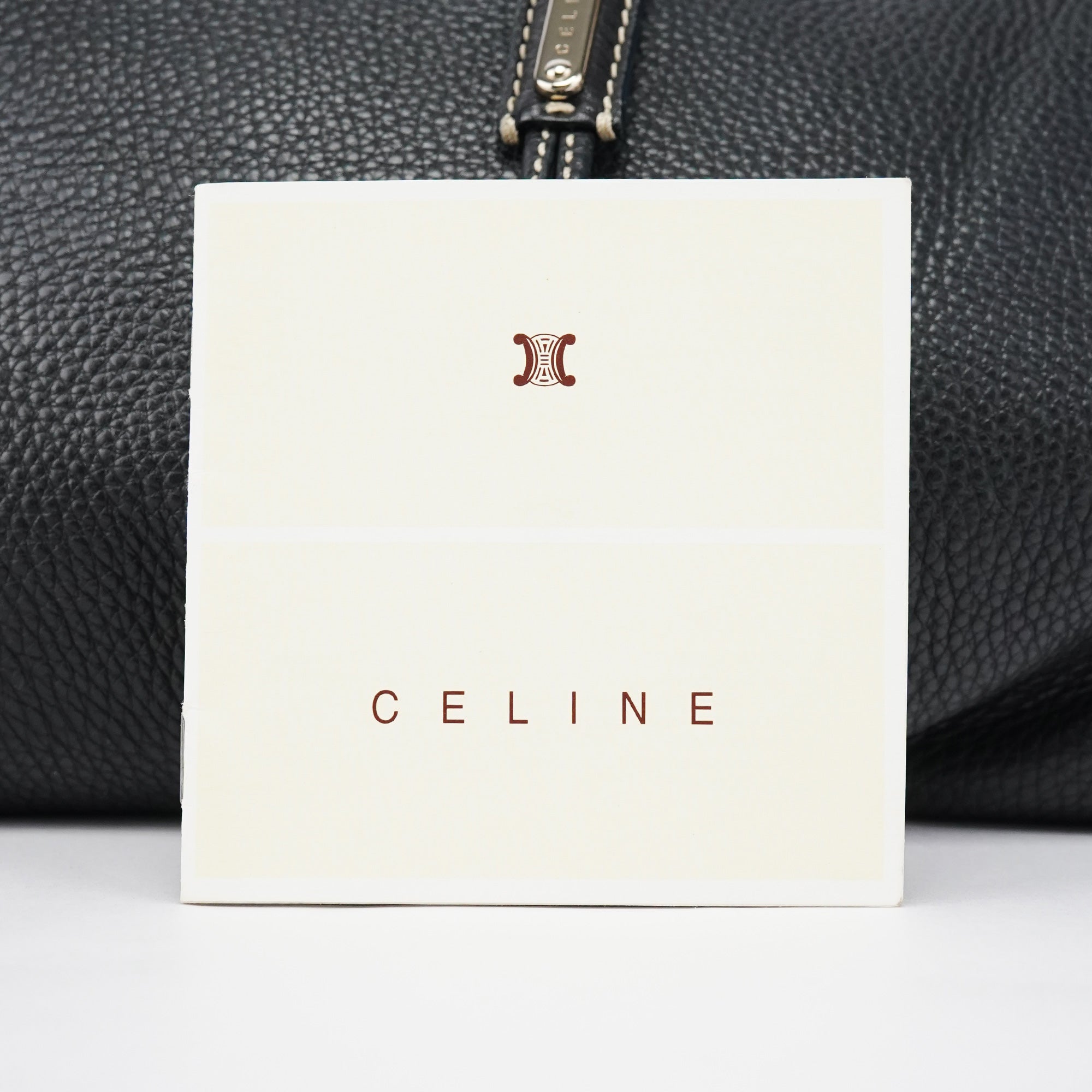 Celine Black Leather Bittersweet Shoulder Bag