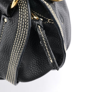 Celine Black Leather Bittersweet Shoulder Bag