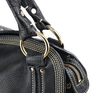 Celine Black Leather Bittersweet Shoulder Bag