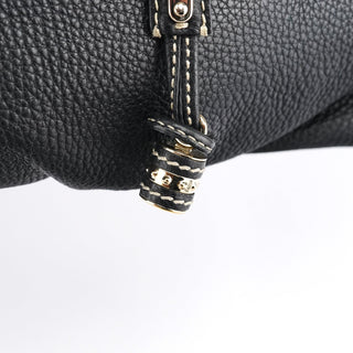 Celine Black Leather Bittersweet Shoulder Bag