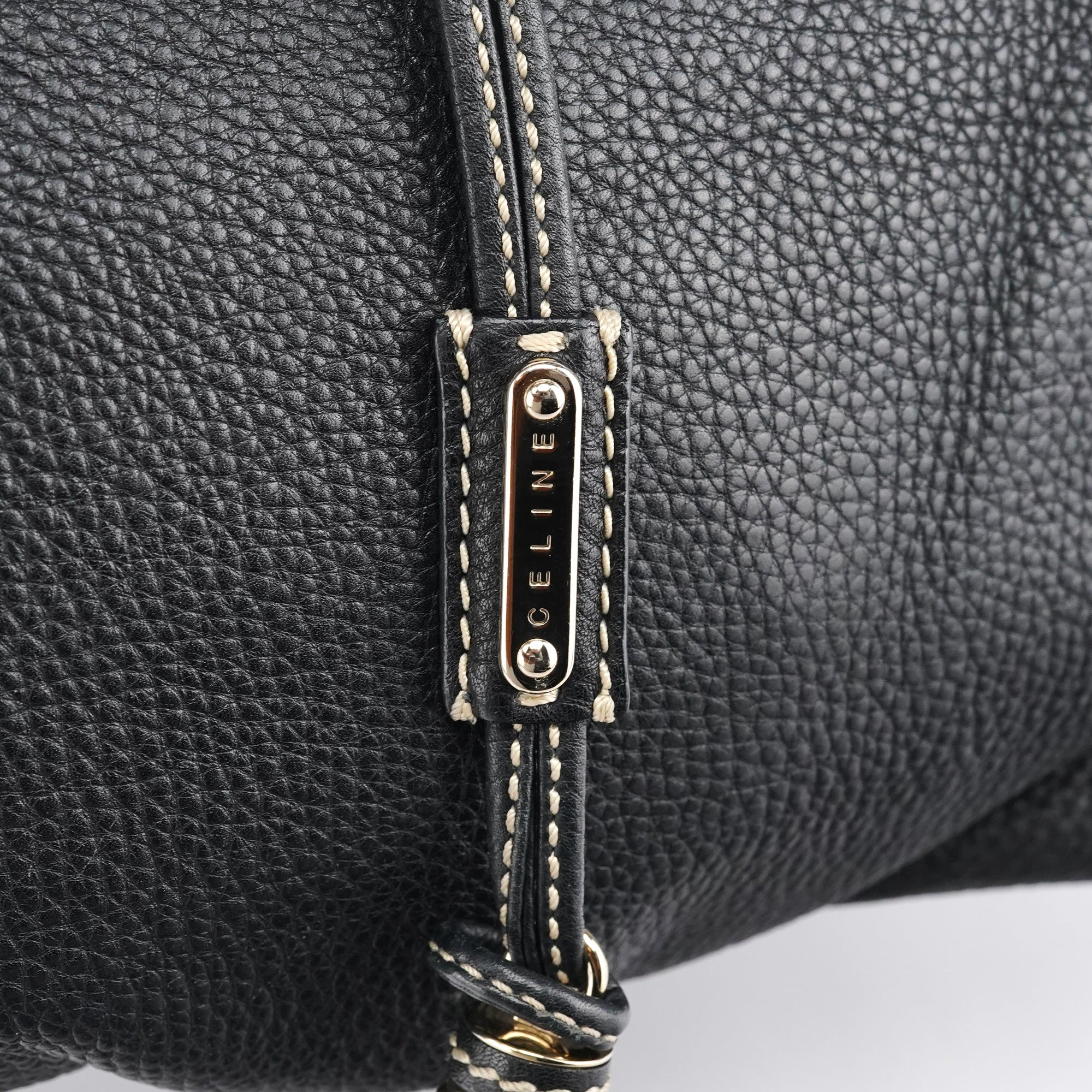 Celine Black Leather Bittersweet Shoulder Bag