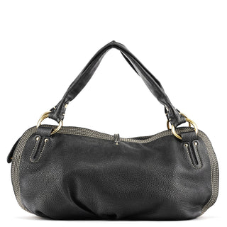 Celine Black Leather Bittersweet Shoulder Bag