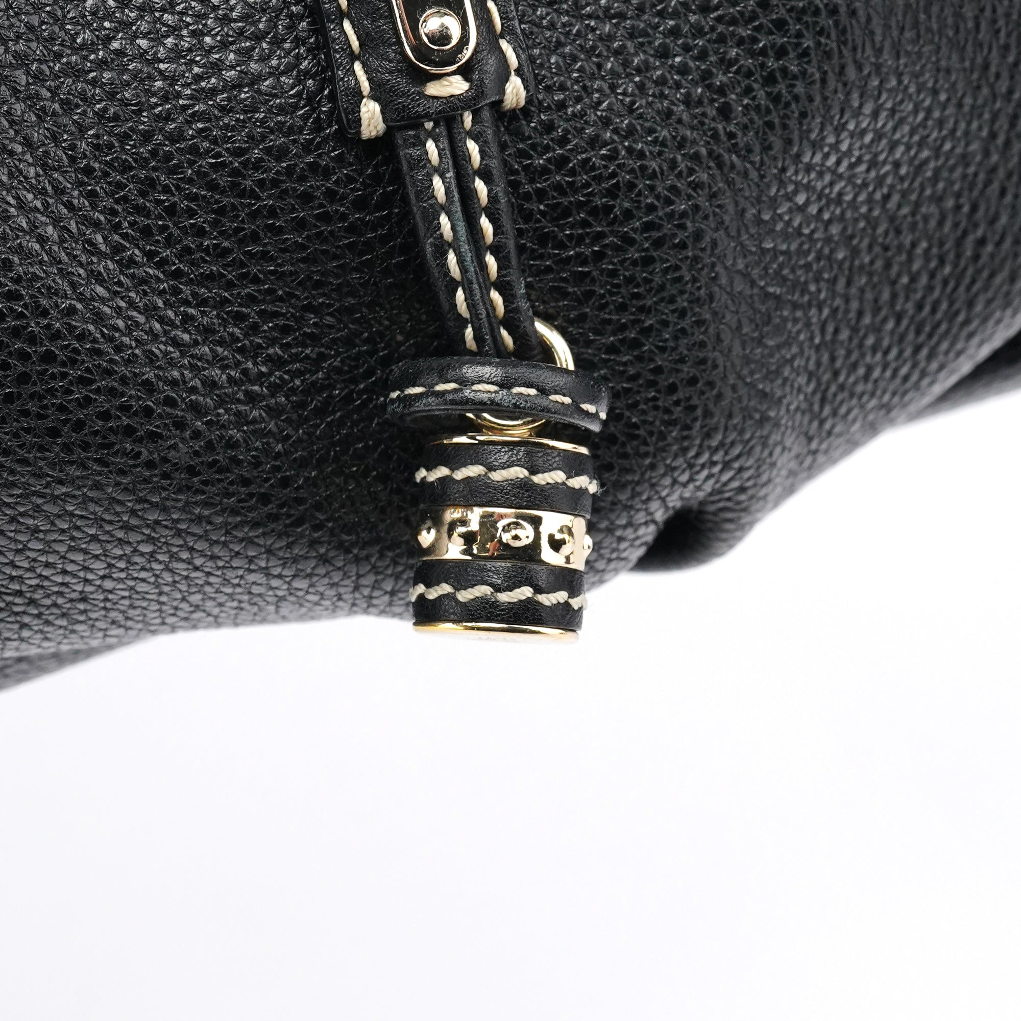 Celine Sac porté épaule Bittersweet en cuir noir