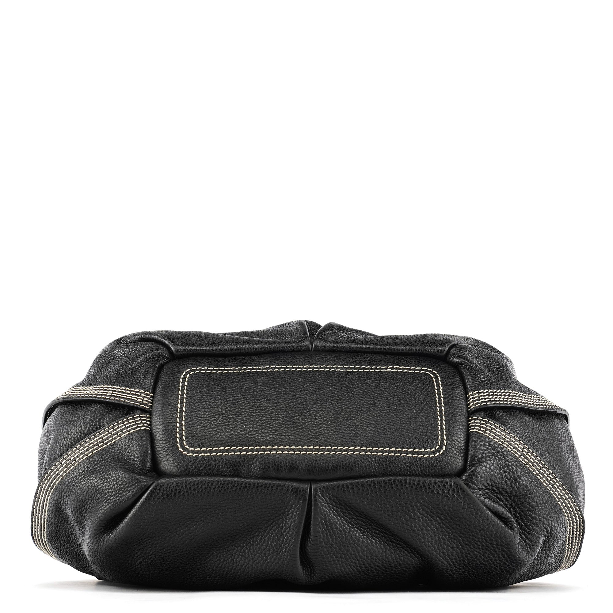 Celine Sac porté épaule Bittersweet en cuir noir
