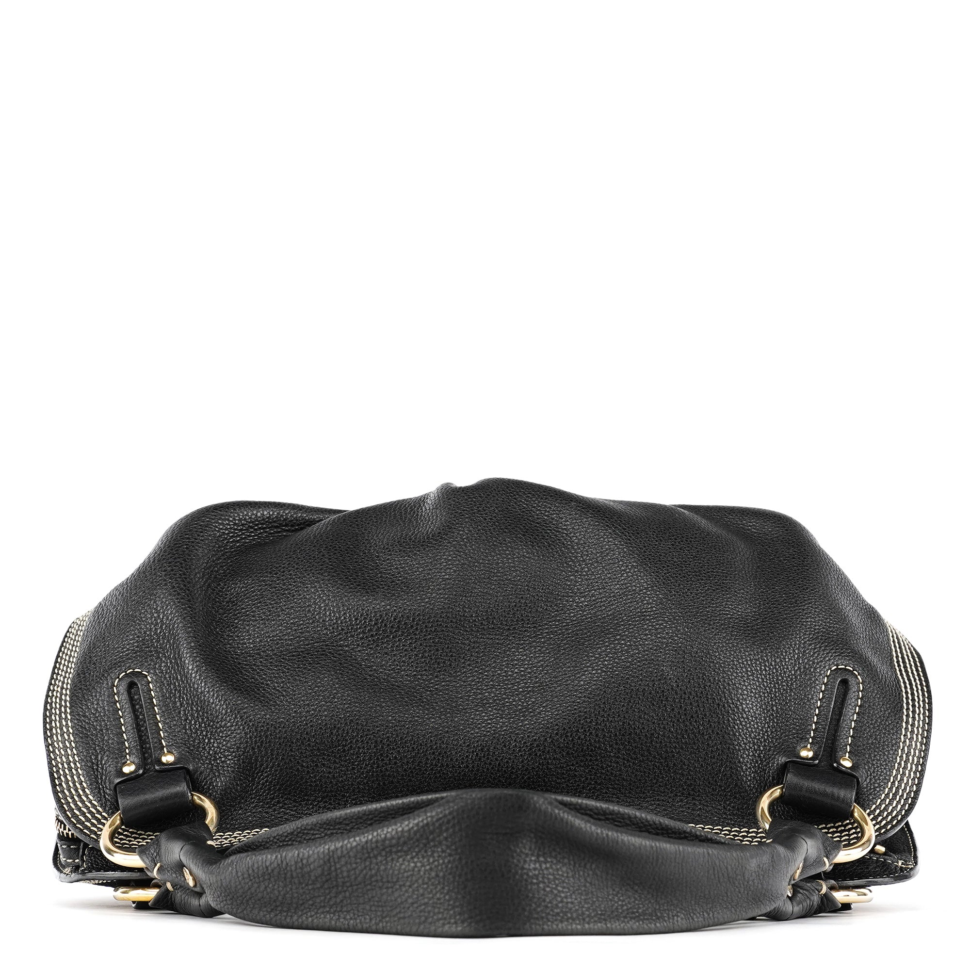 Celine Sac porté épaule Bittersweet en cuir noir