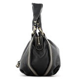 Celine Sac porté épaule Bittersweet en cuir noir