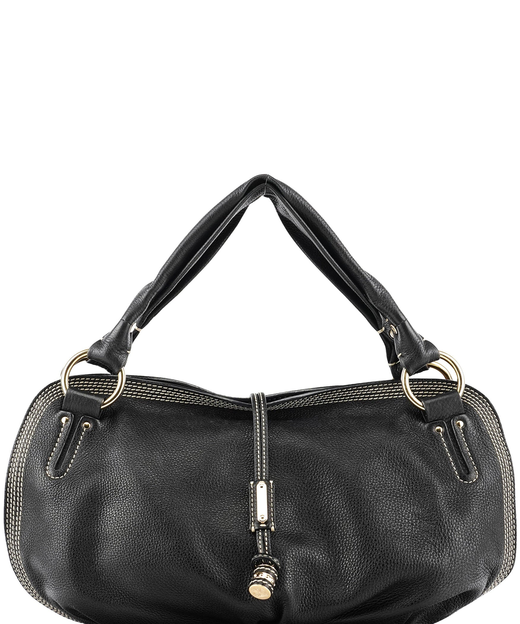 Celine Black Leather Bittersweet Shoulder Bag