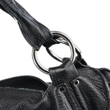 Celine Sac porté épaule Bittersweet en cuir noir