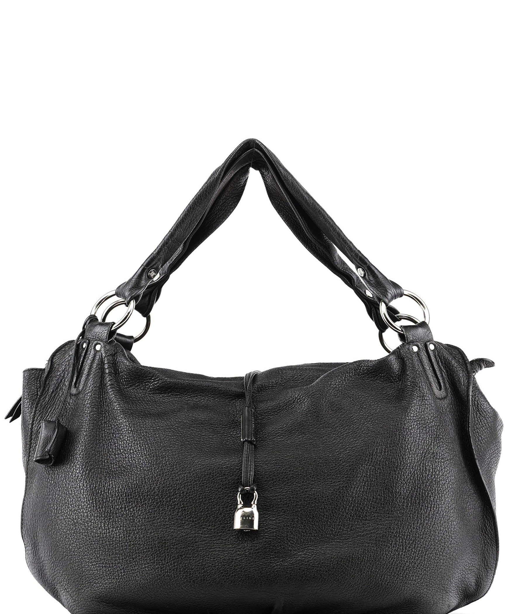 Celine Black Leather Bittersweet Shoulder Bag