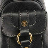 Celine Black Leather Boogie Tote Bag