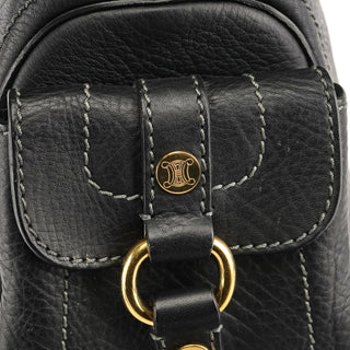 Celine Black Leather Boogie Tote Bag