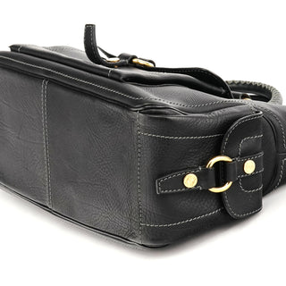 Celine Black Leather Boogie Tote Bag