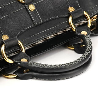 Celine Black Leather Boogie Tote Bag