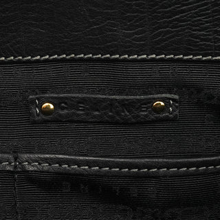 Celine Black Leather Boogie Tote Bag