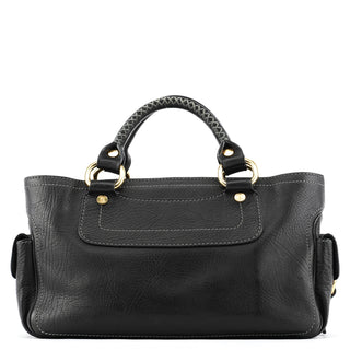 Celine Black Leather Boogie Tote Bag