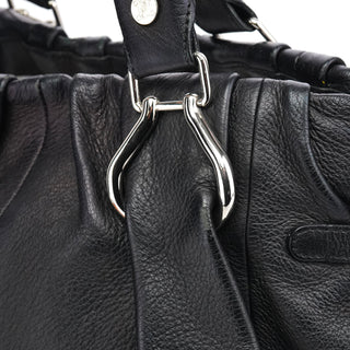 Celine Black Leather Pillow 2-Way Bag