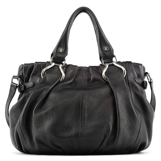 Celine Black Leather Pillow 2-Way Bag