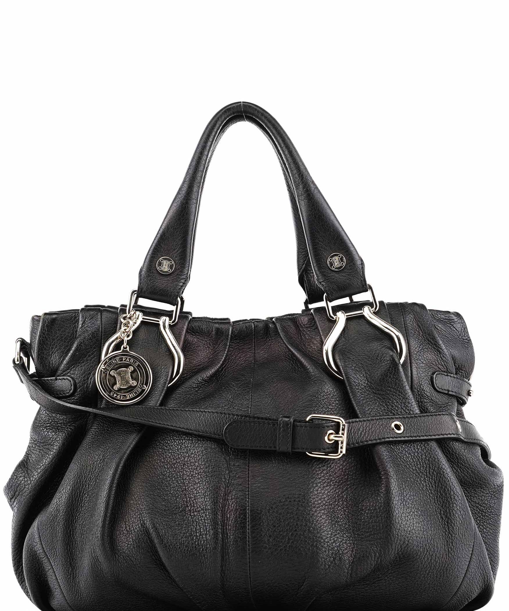 Celine Borsa Pillow in pelle nera