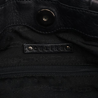 Celine Black Leather Pillow 2-Way Tote Bag