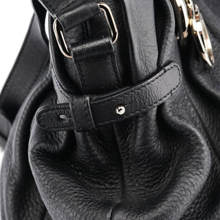 Celine Black Leather Pillow 2-Way Tote Bag