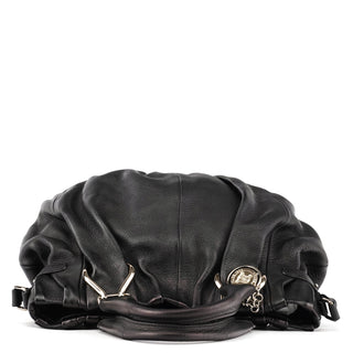 Celine Black Leather Pillow 2-Way Tote Bag