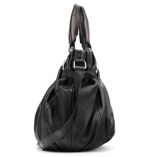 Celine Black Leather Pillow 2-Way Tote Bag
