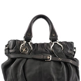 Celine Pillow 2-Way Tote Bag aus schwarzem Leder