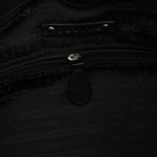 Celine Black Leather Pillow Tote Bag