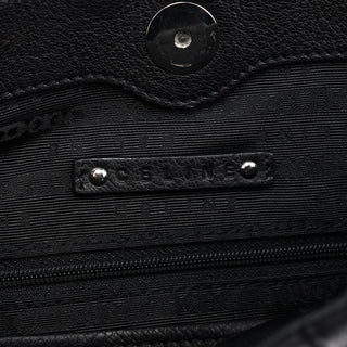 Celine Black Leather Pillow Tote Bag