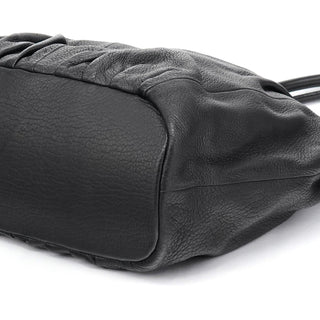 Celine Black Leather Pillow Tote Bag