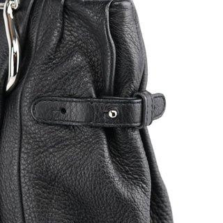 Celine Black Leather Pillow Tote Bag