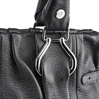 Celine Black Leather Pillow Tote Bag