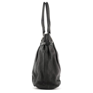 Celine Black Leather Pillow Tote Bag