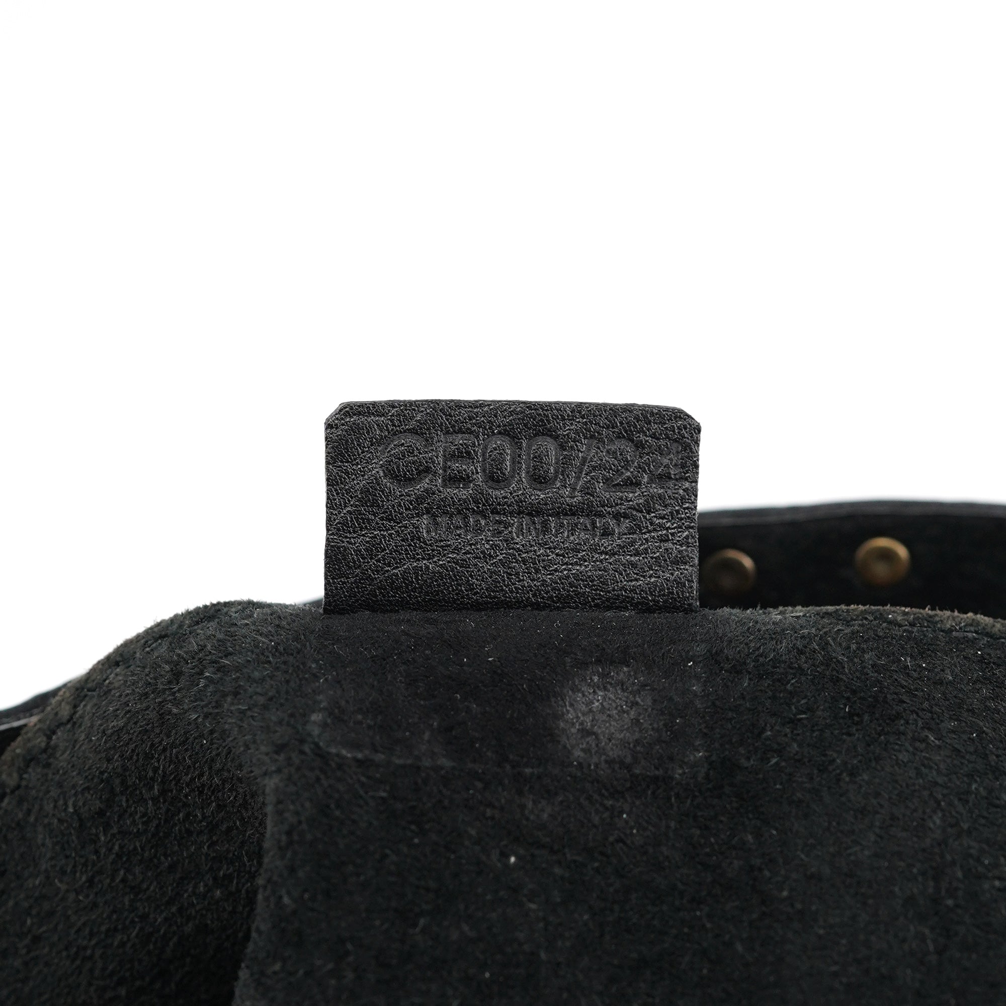 Celine Sac cabas Boogie clouté en cuir noir