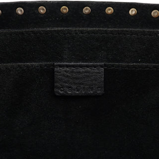 Celine Black Leather Studded Boogie Tote Bag