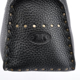 Celine Sac cabas Boogie clouté en cuir noir