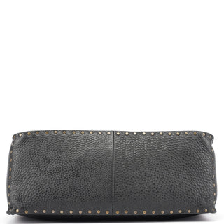 Celine Black Leather Studded Boogie Tote Bag