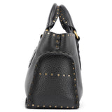 Celine Sac cabas Boogie clouté en cuir noir