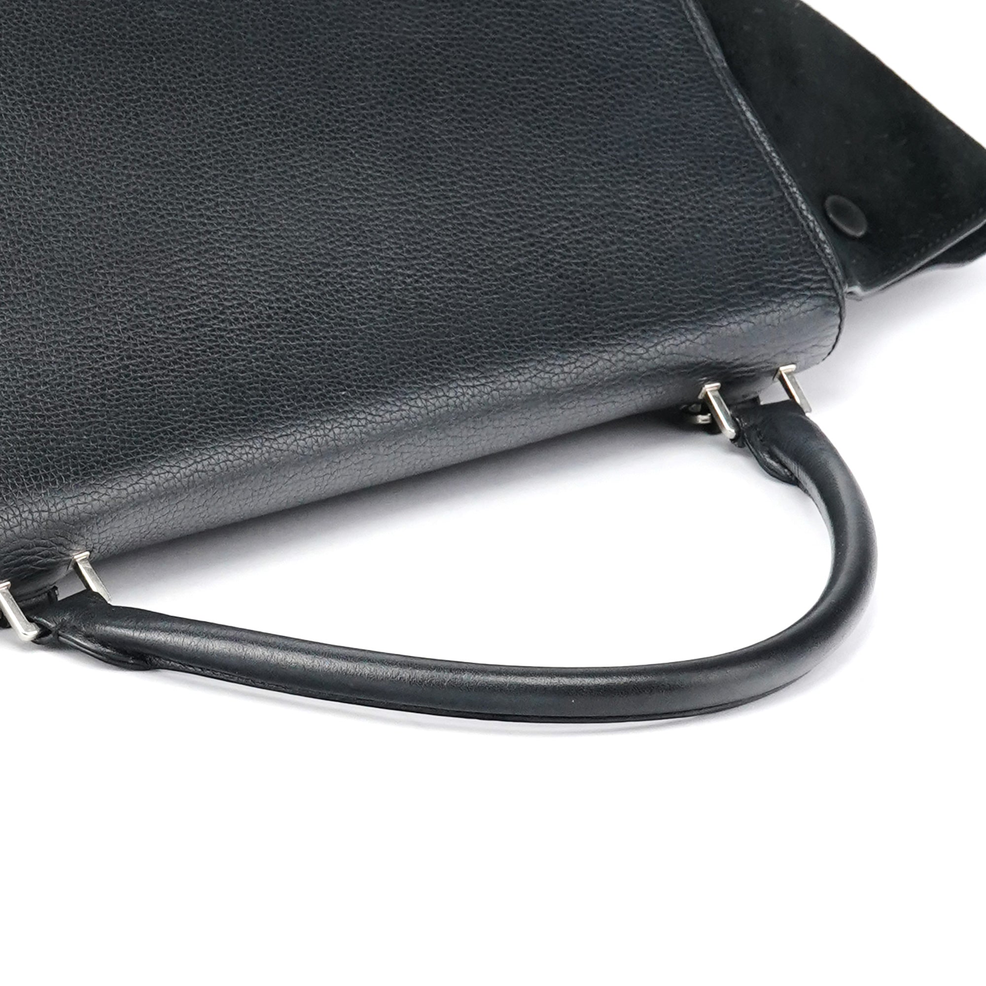 Celine Black Leather Trapeze 2-Way Bag