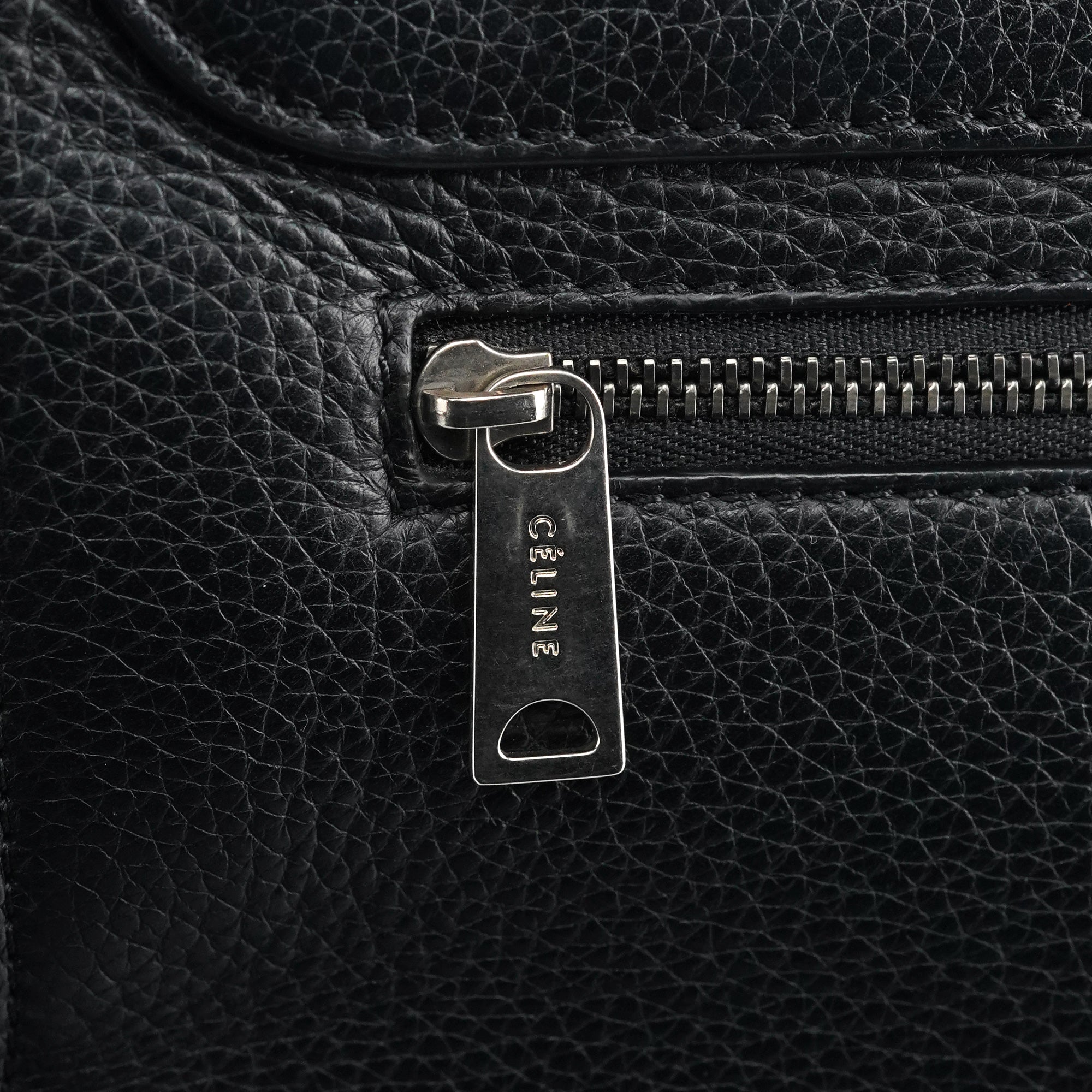 Celine Black Leather Trapeze 2-Way Bag