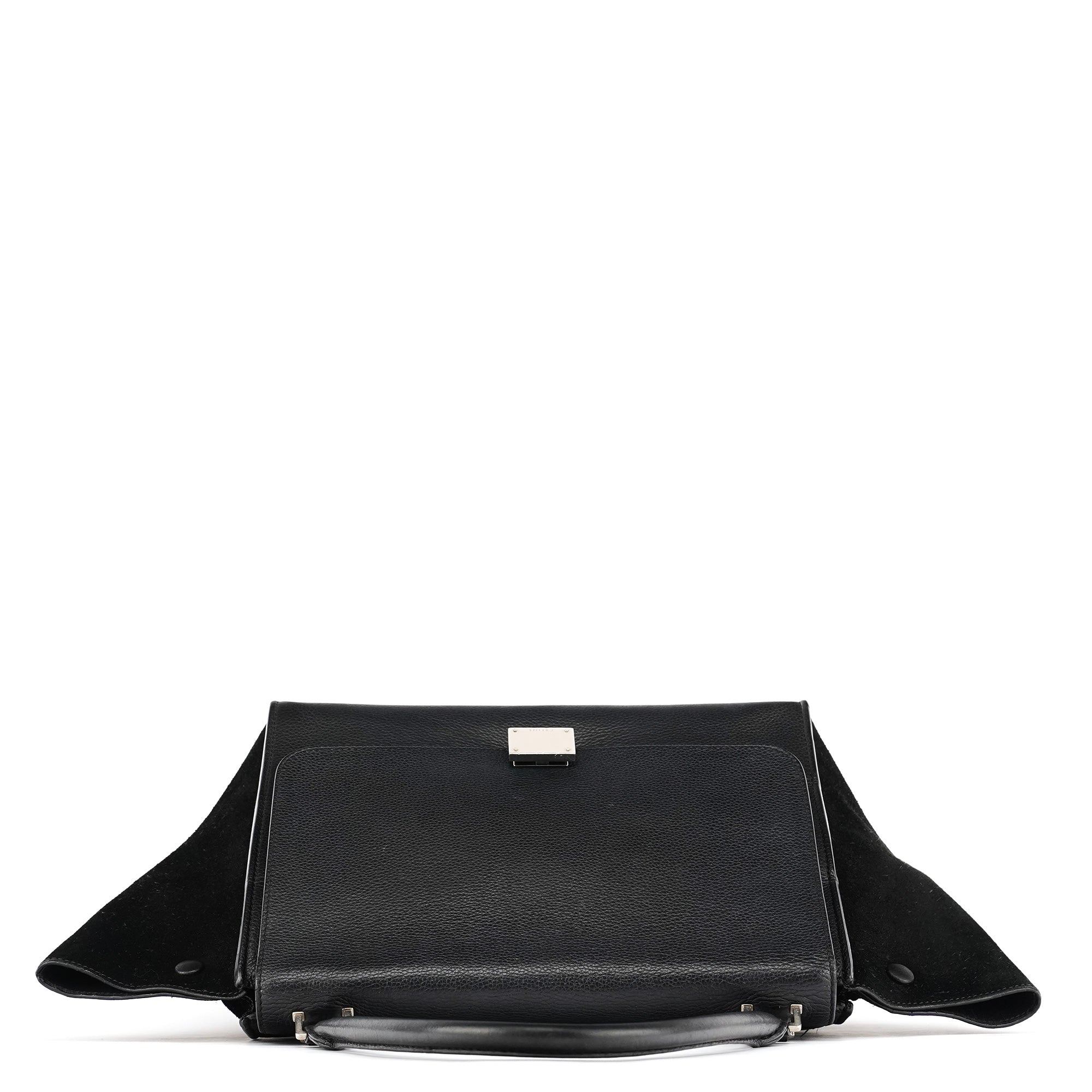 Celine Black Leather Trapeze 2-Way Bag