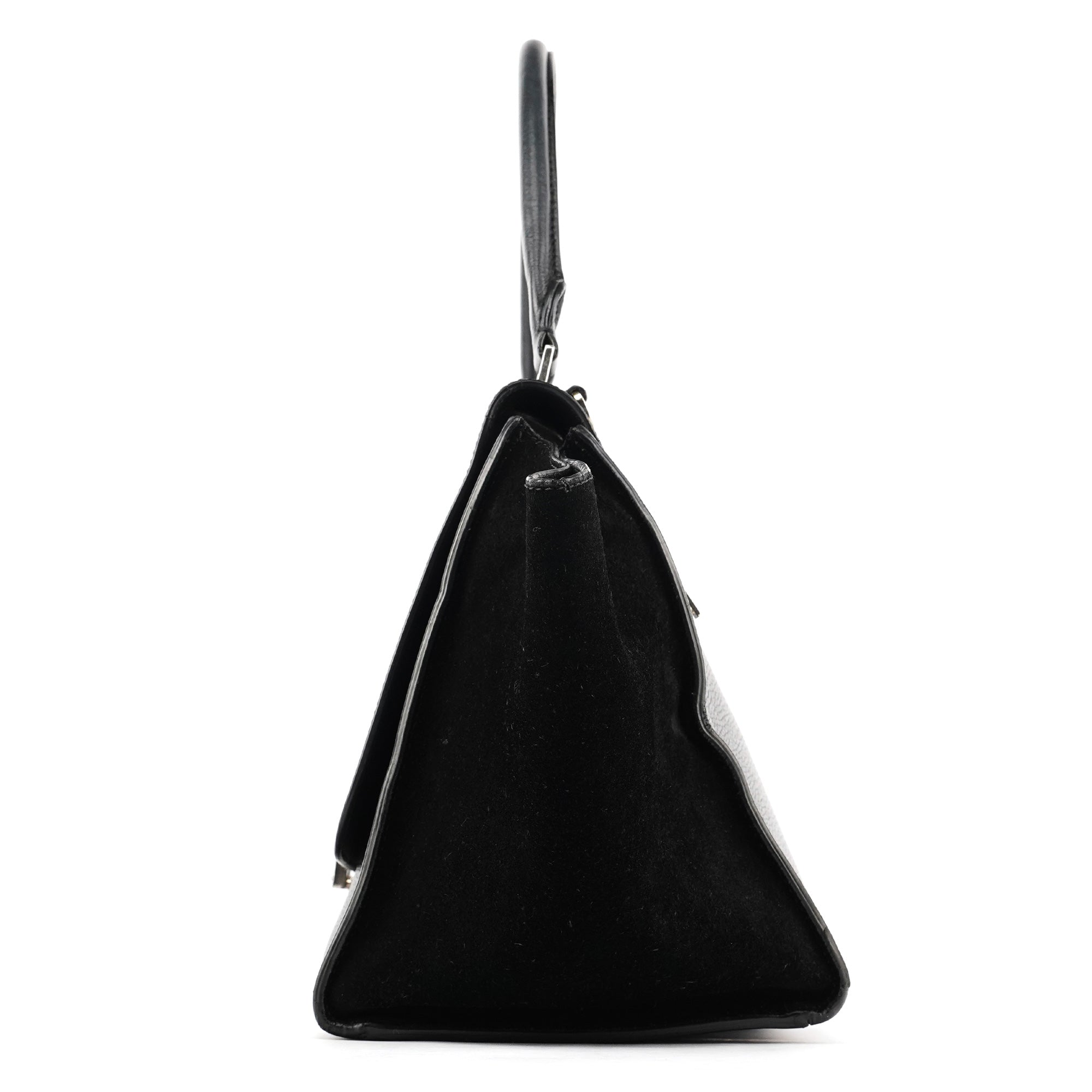 Celine Black Leather Trapeze 2-Way Bag