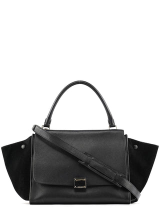 Celine Black Leather Trapeze 2-Way Bag