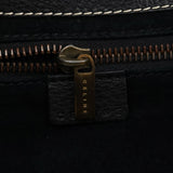 Celine Black Pebbled Leather Belt Tote Bag