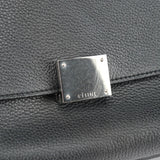 Celine Black Suede Leather Trapeze 2-Way Shoulder Bag