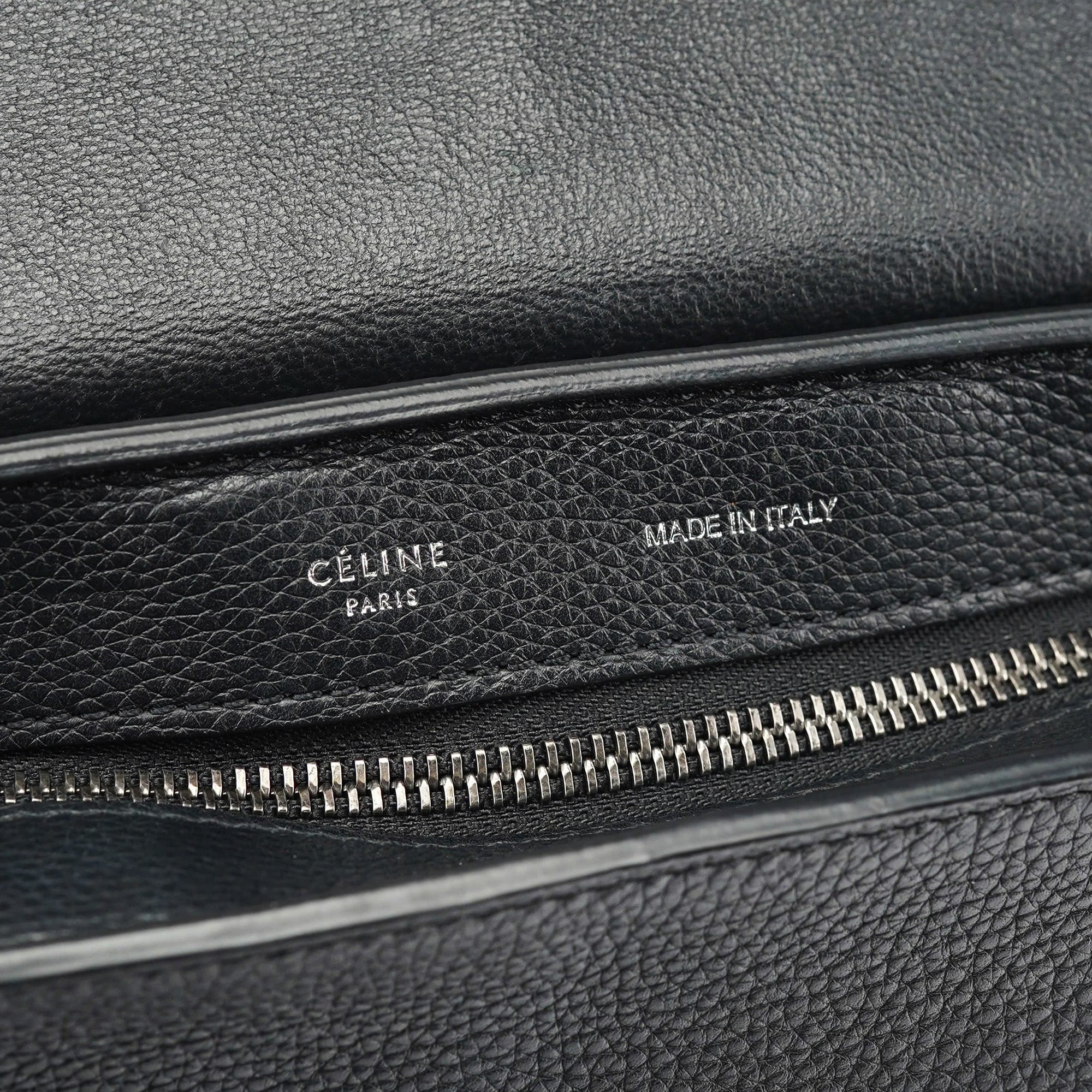 Celine Black Suede Leather Trapeze 2-Way Shoulder Bag