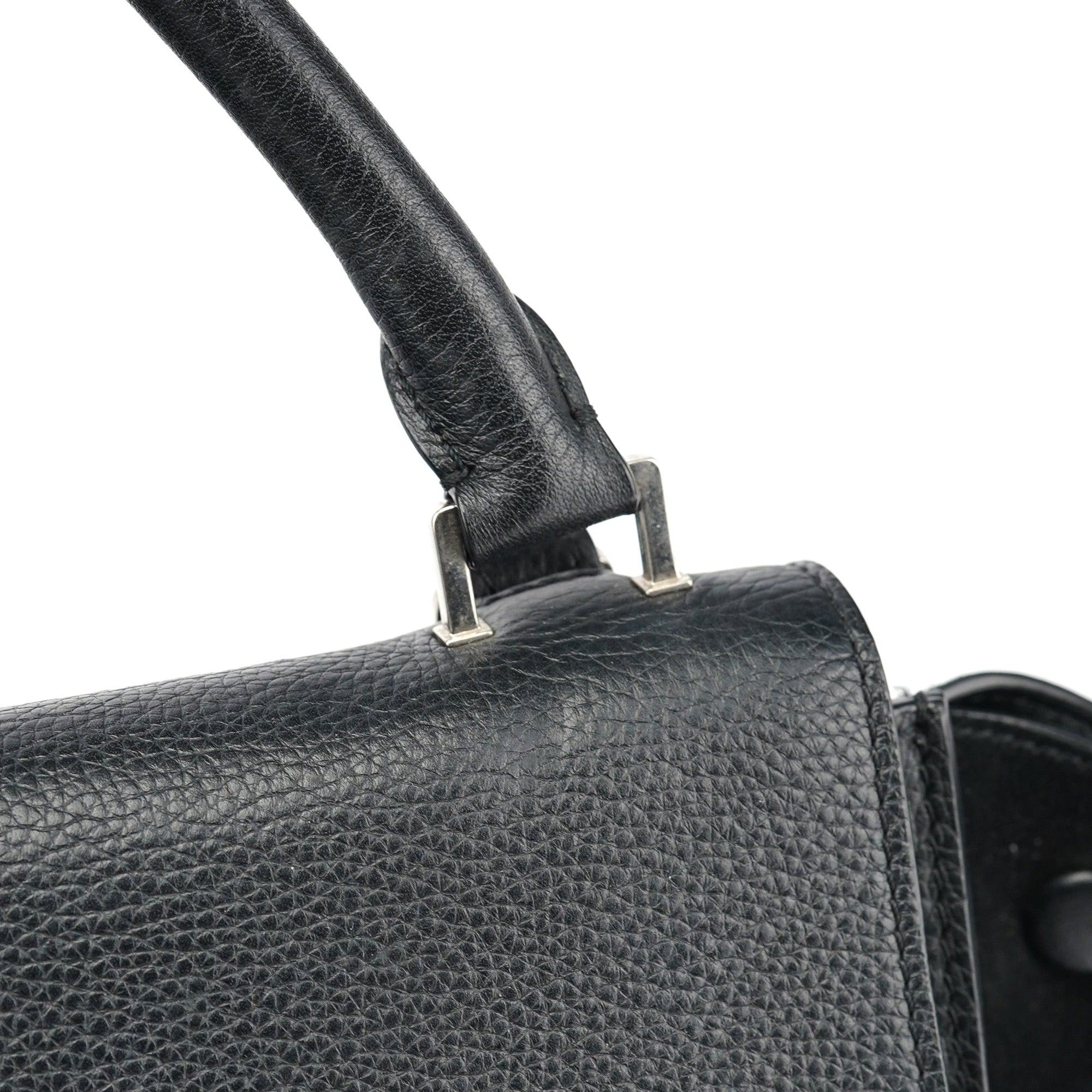 Celine Black Suede Leather Trapeze 2-Way Shoulder Bag