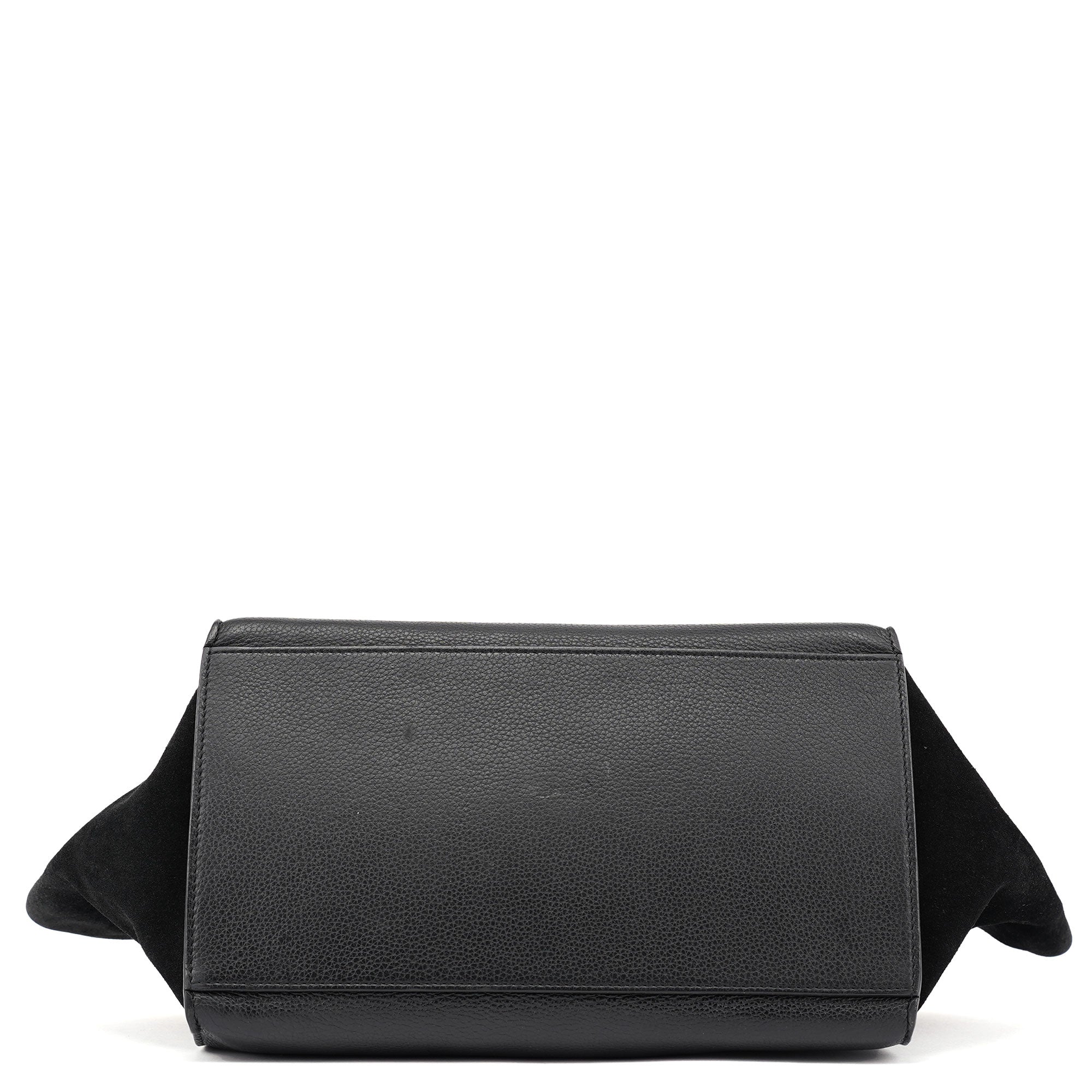 Celine Black Suede Leather Trapeze 2-Way Shoulder Bag