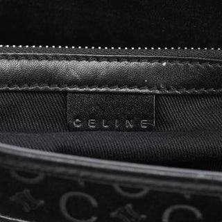 Celine Black Suede Macadam Boogie Bag